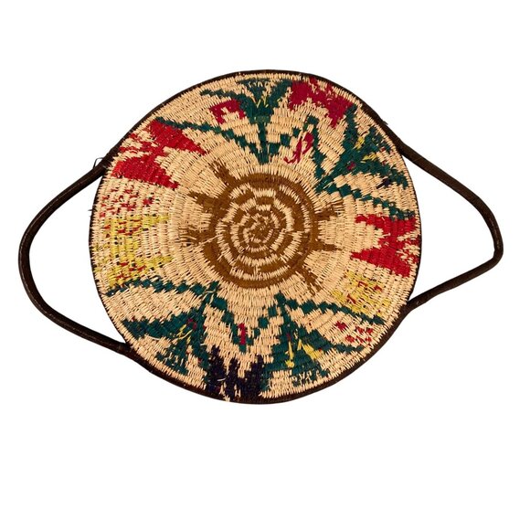 Vintage Wounaan and Embera Turtle Tortoise Butterfly Bird Basket Made In Panama - Picture 3 of 4